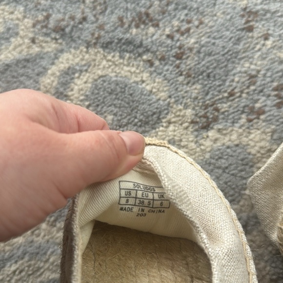 Soludos Spritz Smoking Embroidered Espadrilles Tan 8 - Picture 10 of 10